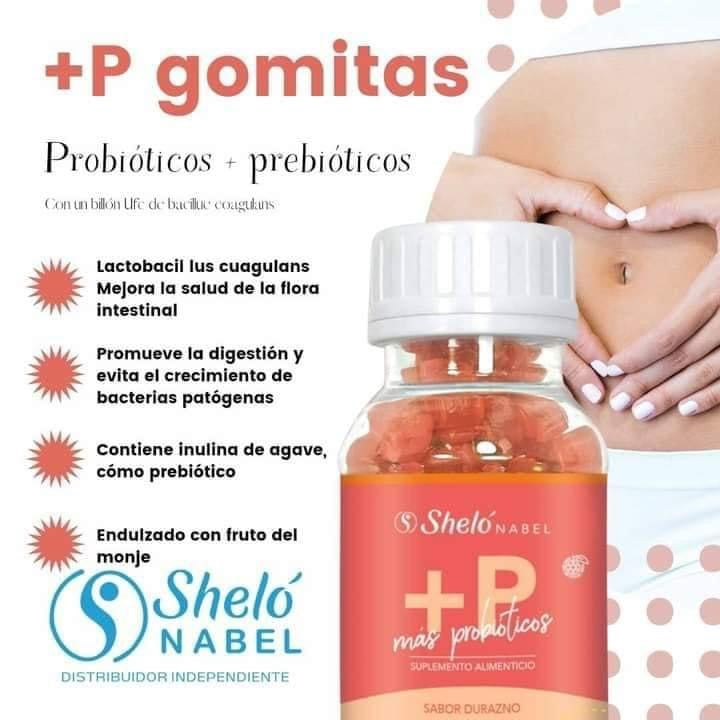 + P Gomitas Probioticos y Prebioticos Shelo NABEL